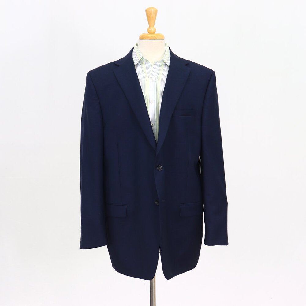 Pronto Uomo 48L Blue Blazer Sport Coat Jacket 2-Button Solid Y761